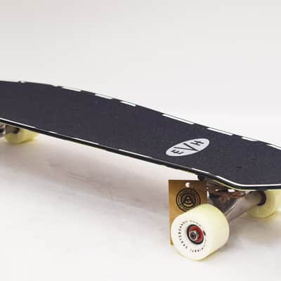EVH Black and White Stripes Skateboard Made in the USA by Aluminati Boards image 6