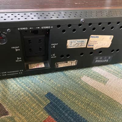 Rare Vintage Philips RH520 Stereo Amplifier + 4x 22RH413 Bookshelf Loudspeakers image 3