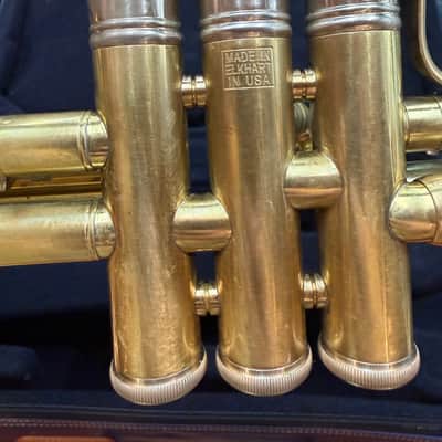 BACH STRADIVARIUS 190M37X Bb TRUMPET – RAW BRASS – MINT CONDITION – ORIGINAL BACH CASE image 7