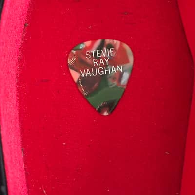 RARE Stage used - Stevie Ray Vaughan SRV Guitar Pick - 1985 Commodore Ballroom - Marbled image 3