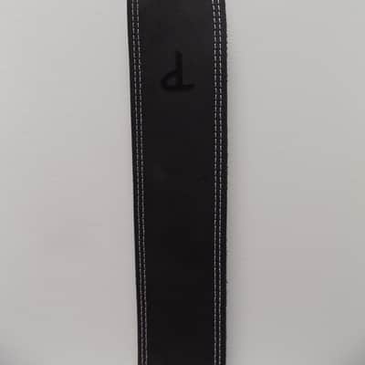 Perri’s Leathers P25ST-175 2.5" Black w/ Contrasting Double Stitch Guitar Strap image 3