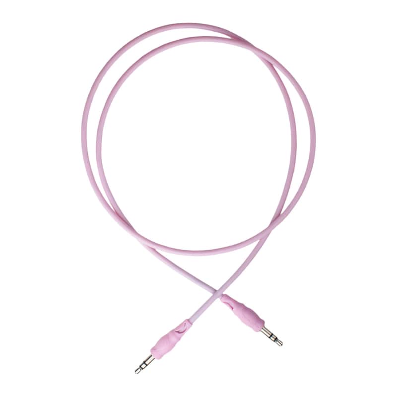 Banana TM Eurorack+ Stereo Patch Cable Strawberry Milkshake (75cm) image 1