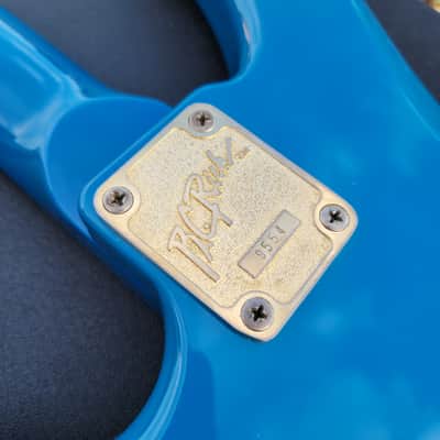 Vintage BC Rich NJ Series Bass Guitar 80s, 90s Blue With Original Hard Case Plays EXC+ 8.5LBS image 14