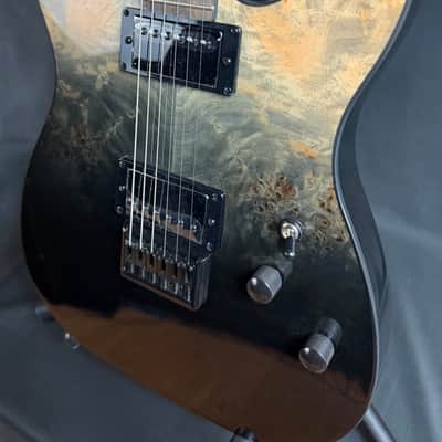 Schecter PT Standard Electric Guitar Black Fade Burst Burl Finish image 7