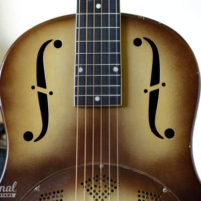 All Original 1931 National Triolian Resonator Guitar with Bull's Head Case image 5
