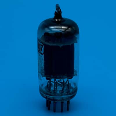 1950s RCA 12AU7 ECC82 Vintage Long Black Plate D Getter Preamp Tube! T306 image 3