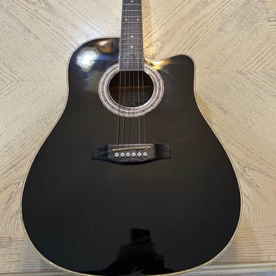 Esteban American Legacy Acoustic/Electric Original case, Candy and Autographed COA 2000’s - Midnight Steel image 1