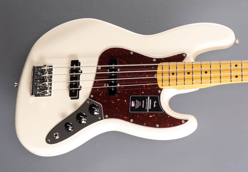 Fender American Professional II Jazz Bass - Olympic White w/Maple image 1