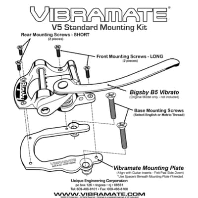 KILLER DEAL Bigsby B5, Vibe V5, Quality Roller Bridge & String Spoiler fit most Stop Tail Guitars image 3