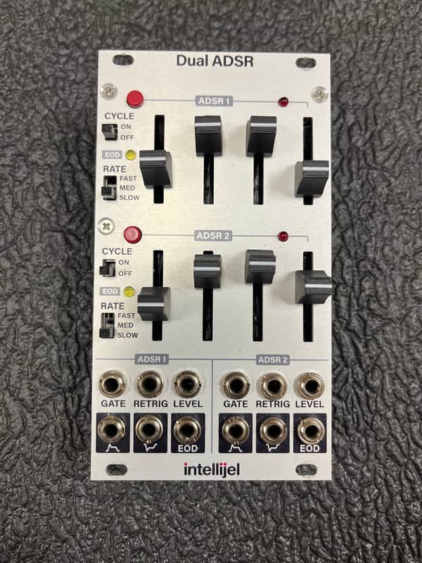 Intellijel Dual ADSR — Excellent, Silver Panel, 14HP, Original Box image 1