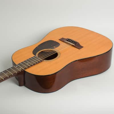 C. F. Martin  D-12-20 12 String Flat Top Acoustic Guitar (1966), ser. #208963, original black chipboard case. image 7