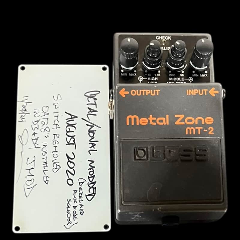 Boss MT-2 Metal Zone with Deizel Mod (Silver Label) 1991 - Present - Black image 1