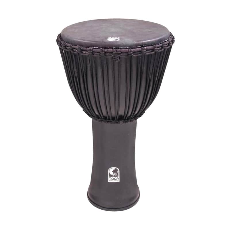 Toca SFDJ-14BMB Canon Djembe 14" w/Bag, Black Mamba image 1