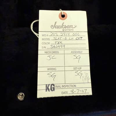 Jackson Soloist Usa Custom Shop 2007 Left Handed Lefty image 7