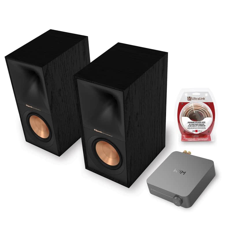 Klipsch - Ultimate Streaming Starter Kit - R-60M Speakers, WiiM Amp & Ultralink Wire image 1