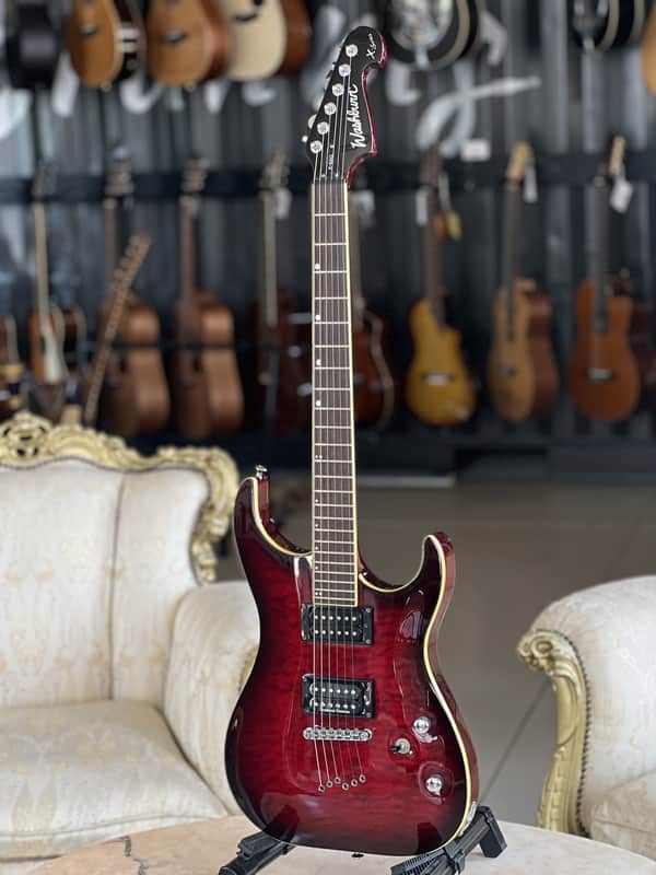 Washburn X-50Q Quilted Wine Burst image 1