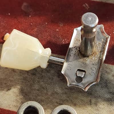 Vintage Kluson Single Line Single Ring Keystone Tuners 1958-1959 - Nickel Les Paul Burst image 5