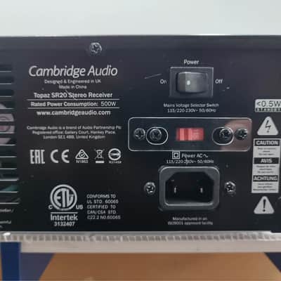 Cambridge Audio Topaz SR20 8-Input Stereo Receiver 2014-2017 - Black image 6