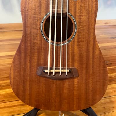 Gold Tone M-Bass/FL Micro 23" Scale Fretless Acoustic/Electric Bass 2010s - Natural image 2