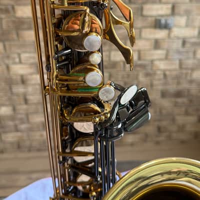 P. Mauriat 20th Anniversary Kirk Whalum PMXT-66RBX20 Tenor Sax - Black Nickel with Gold-lacquered Keys image 9