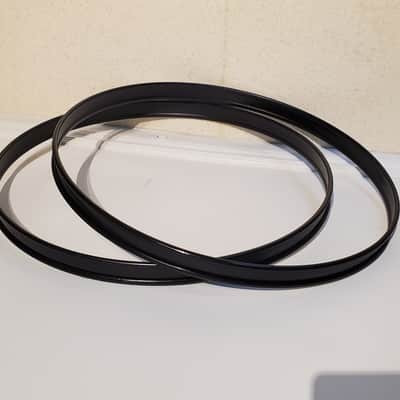2PC Black Drum Hoops Set - 2 Piece Set - Ultra Clean image 3