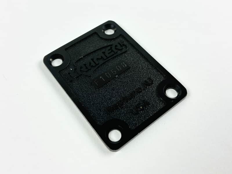 Kramer Neptune, NJ Neck Plate – Serial F10508 86/87 - Black image 1