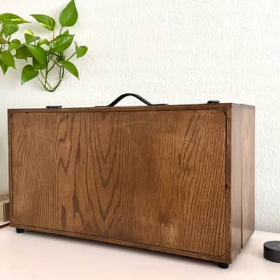 6Ux104HP Portable Eurorack Case Powered Dark Walnut Module and Cables image 13