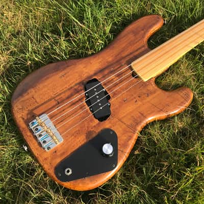 RARE 1976 Fernandes Burny FRETLESS Precision Bass + Original HARDCASE // Maple Fretboard + White Bin image 1