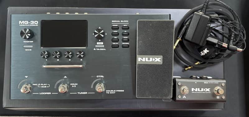 Nux MG-30 Modeler pedalboard for guitar/bass image 1