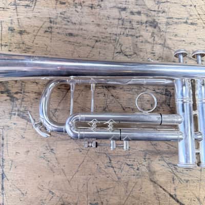 Vintage Bach Stradivarius Model 37 Silver Bb Trumpet with Original Case Just Serviced Late 1970's image 12