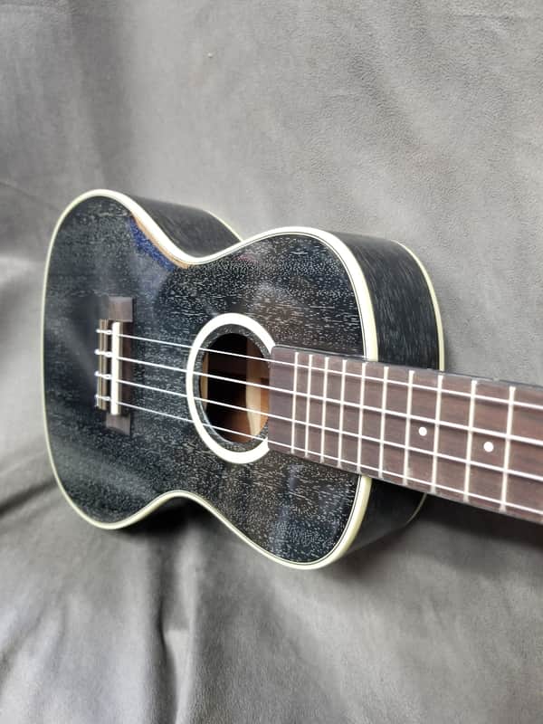 Kala KA-SDH-C All Solid Salt & Pepper Doghair Mahogany Concert Ukulele image 1