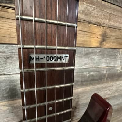 ESP LTD MH-100 QM NT See Thru Black Cherry image 9