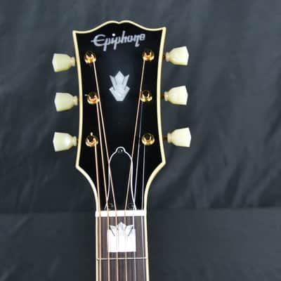 Epiphone Inspired by Gibson 1957 SJ-200 Reissue with Hard Shell Case - Antique Natural image 7