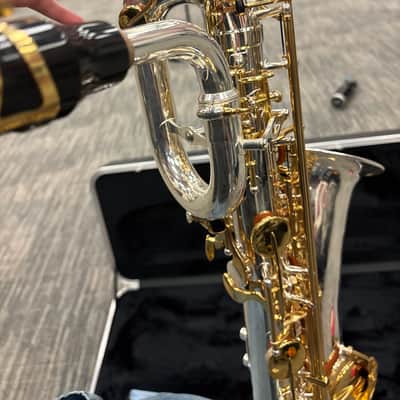 Jupiter Bari sax JBS 1100 2020-2025 - Silver body with gold keys image 9