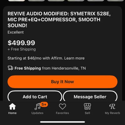 Symetrix 528E Channel Strip(Revive Audio Mod) image 8