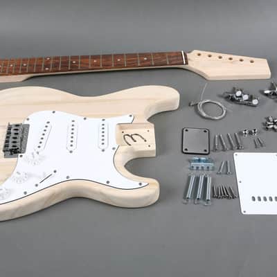 Strat Style Electric Guitar DIY Kit – Build Your Own S-Style Guitar – Unfinished image 5