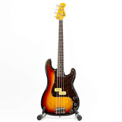 1971 Fender Precision Bass “B” Nut Width Tobacco Sunburst w/ Vintage DiMarzio Pickup, OG Hard Case image 2