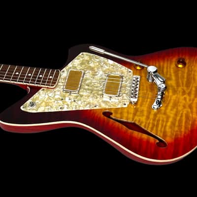 Rufini Guitars Montefalco Custom 2022 Sunburst w/ Quilted Maple Top, NEW (Authorized Dealer) image 2