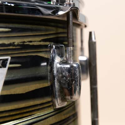 Vintage Ludwig 16x16 Avocado Strata Floor Tom image 10