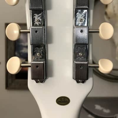 Ledux White LP Special Double Cutaway Electric Guitar - Dual Single Coil Pickups image 7