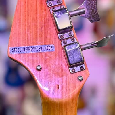 Teisco Shark Fin Bass Made In Japan, Burst Vintage '60s- Pre Owned image 24