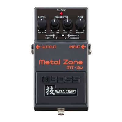 BOSS MT-2W Compact Dual-Stage Gain Circuit Analog Design Custom and Standard Mode Waza Metal Zone Pedal for Guitarist image 1