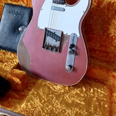 Fender  Dale Wilson masterbuilt Custom shop telecaster 60 custom 2019 - Relic burgundy mist metallic image 5