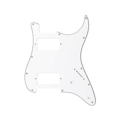 AE Guitars® HH Strat 3-PLY W/B/W White Pickguard image 1
