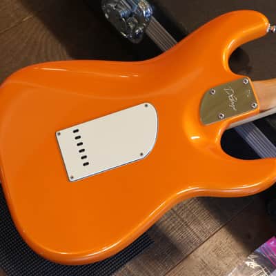 Lefty! 2019 D'Pergo Aged Vintage Classic Limited Brazillian Electric Guitar Orange + HSC image 13