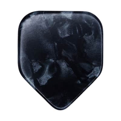 Exotic Plectrums Celluloid Black Pearl Guitar Or Bass Pick - 0.96 mm Heavy Gauge - 330 Medium Home Plate Shape - 100 Pack image 2