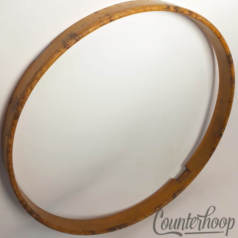 Leedy 14"1-Ply Solid Natural Maple Wood Hoop/Rim Snare Drum Resonant Vintage 10s image 1