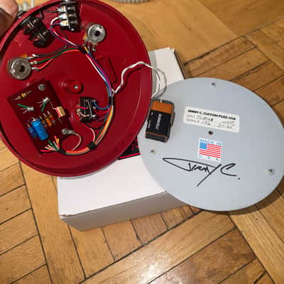 Jimmy C Custom Fuzz Fuzz Face BC108 2025 - Red with white knobs image 3