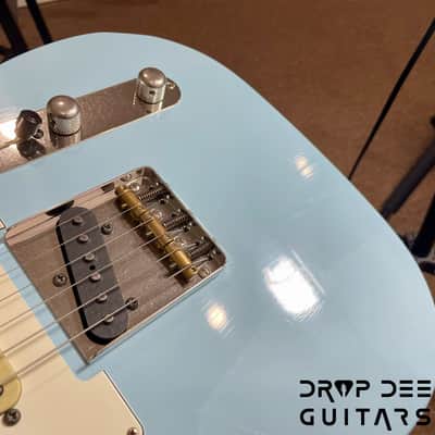 Schecter Custom Shop PT Wembley Studio Electric Guitar w/ Case-Sonic Blue Aged Nitro image 17
