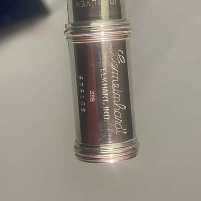 Gemeinhardt USA Pro 3SB solid silver B foot gizmo key JUST SERVICED image 2